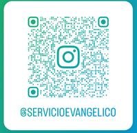 Código QR del Instagram oficial @servicioevangelico